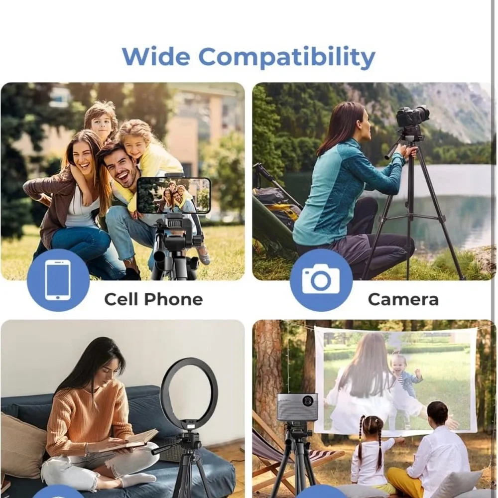 54” cameras or phones tripod